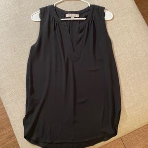 Black small Loft sleeveless blouse.